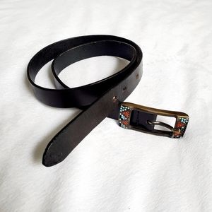 TAROX black leather belt S